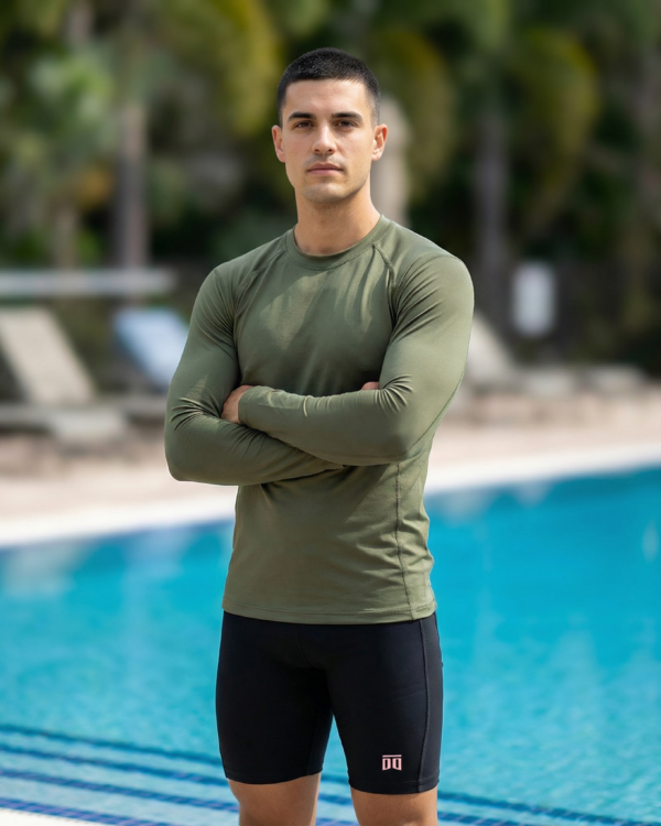 Pantaloneta licrada larga de natación